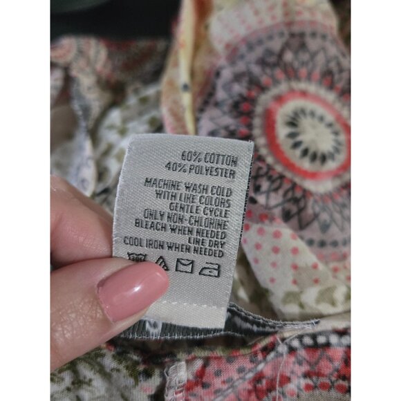 American Rag Women Multicolor Asymmetric Layered Top Plus Size 1X Y2K Fairy Boho - Picture 6 of 9